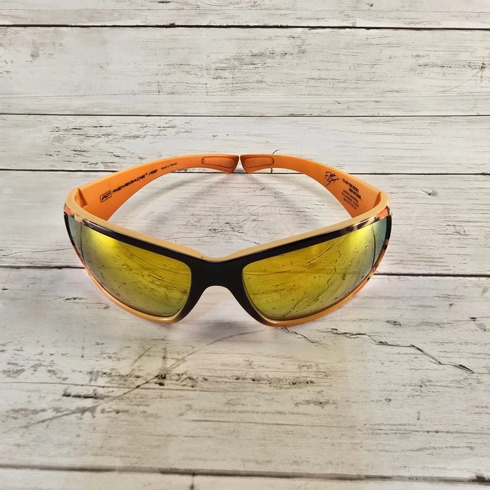 Fletcher‎ Shryock Renegade Pro Sunglasses Orange Digital Camo Polarized UV400